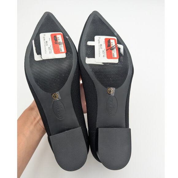 Anne Klein Black Suede Kitten Heels - Picture 7 of 11